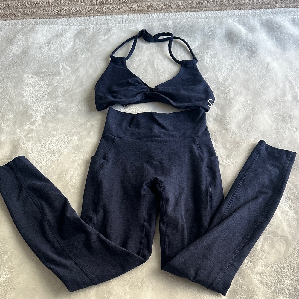 Bombshell Sportswear Navy Active Two-Piece Set